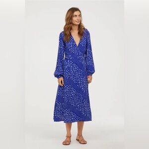 H&M Cornflower Blue Floral Dress